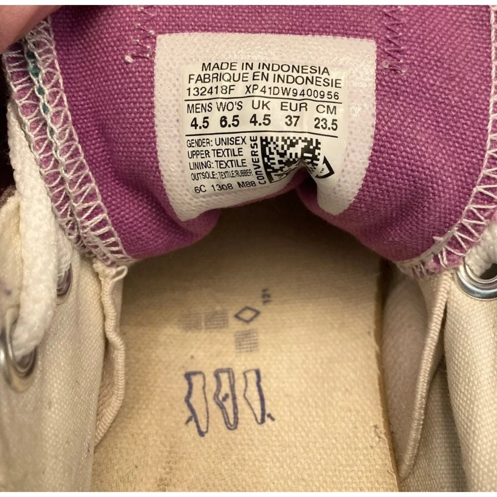 Converse All Star Low Top Purple-Brown M 4.5 W 6.5 Unisex Canvas Multiple Tonges